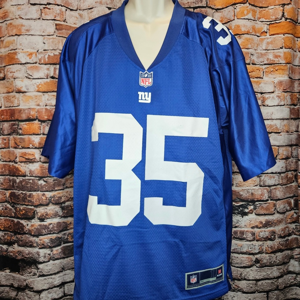 NFL Pro Line New York Giants Andre Brown 35 Jersey Mens Large Blue